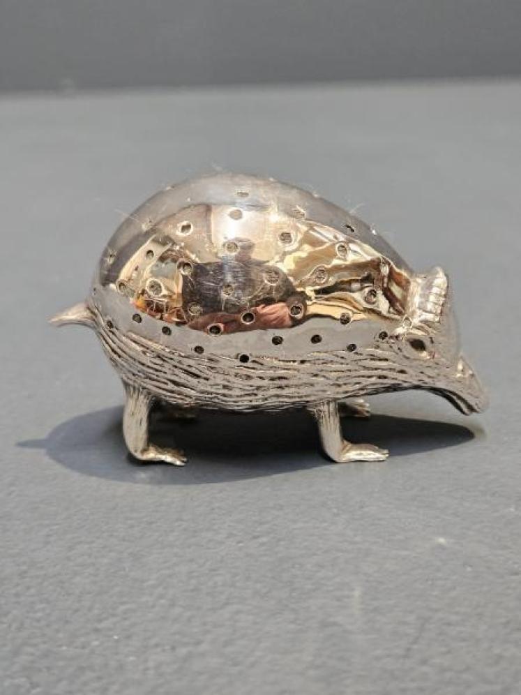 Large Silver Hedgehog Pin Cushion - Image 2