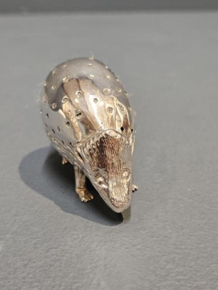 Large Silver Hedgehog Pin Cushion - Image 3