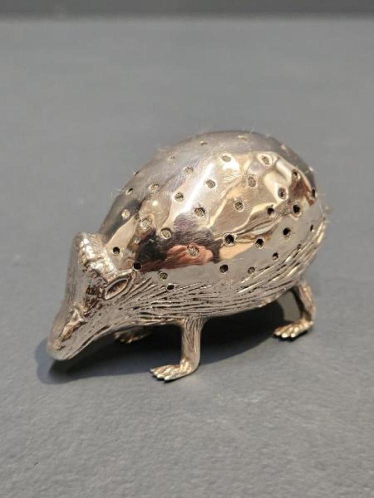 Large Silver Hedgehog Pin Cushion - Image 4
