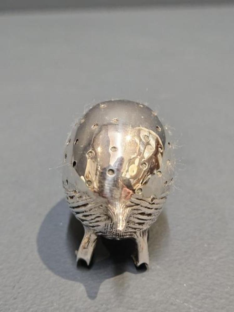 Large Silver Hedgehog Pin Cushion - Image 5