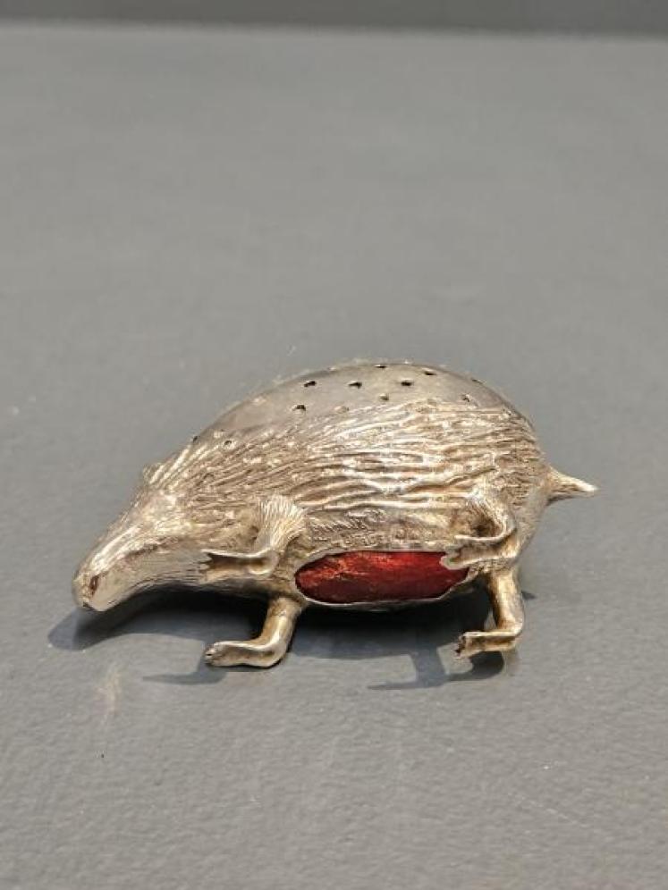 Large Silver Hedgehog Pin Cushion - Image 6