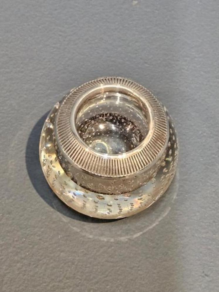 Silver Rimmed Crystal Match Striker  - Image 4