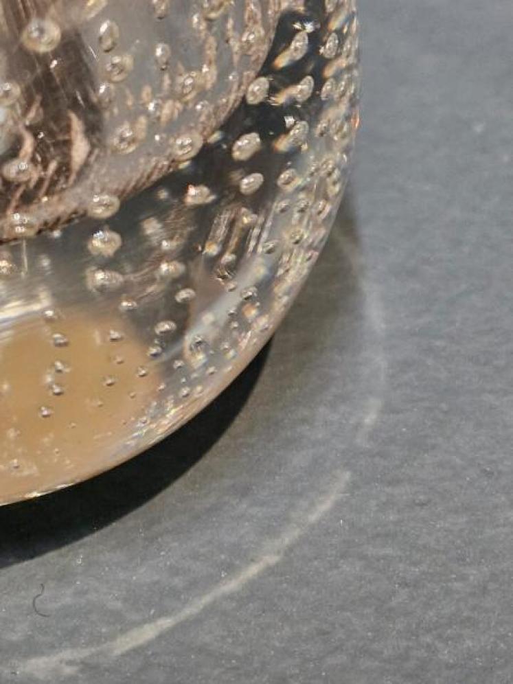 Silver Rimmed Crystal Match Striker  - Image 5