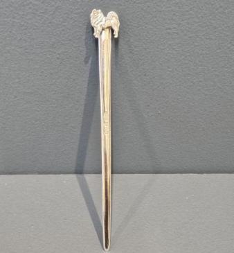 Silver Dog Bookmark