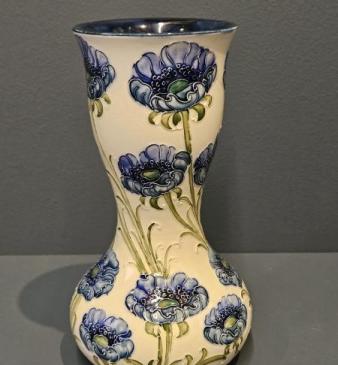 Superb McIntyre Blue Poppies Vase