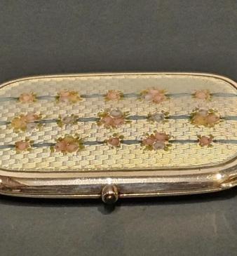 Outstanding Quality Edwardian Silver and Enamel Cheroot Case
