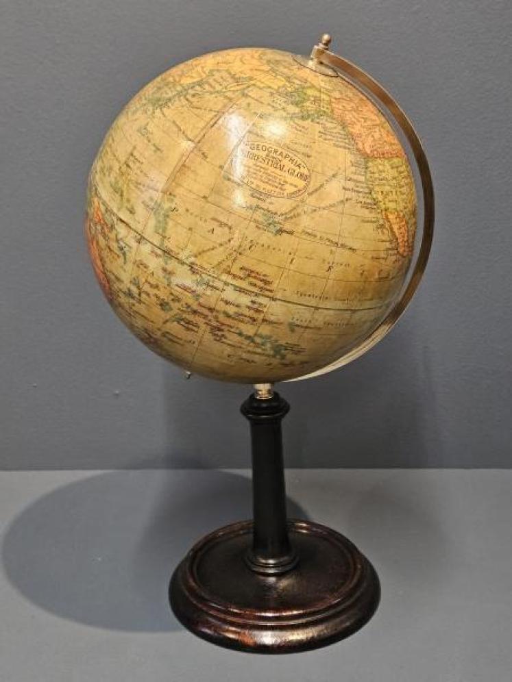 Geographia 8" Paper Mache Globe  - Image 5