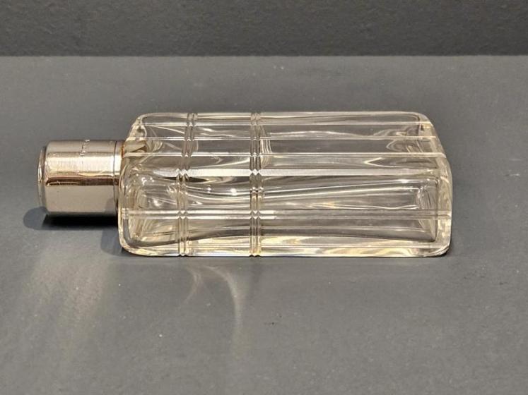 Silver and Enamel Topped Gents Cologne Bottle  - Image 5