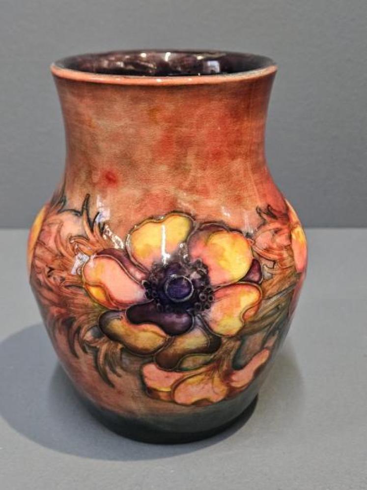 Early Moorcroft Anemone Flambe Vase - Image 1