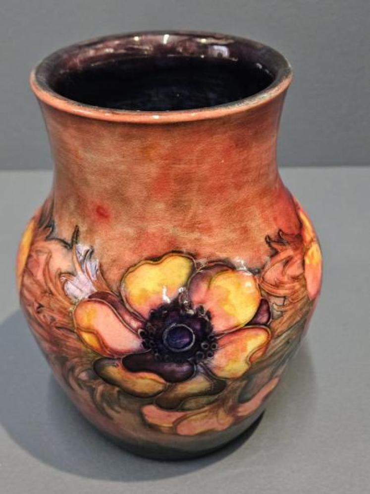 Early Moorcroft Anemone Flambe Vase - Image 2