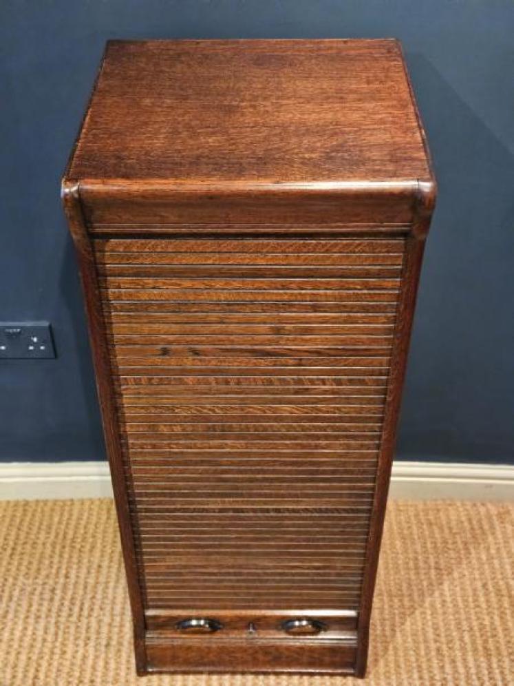 Edwardian Oak Globe Wernicke File Cabinet  - Image 2