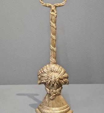 Victorian Brass Wheatsheaf Door Stop