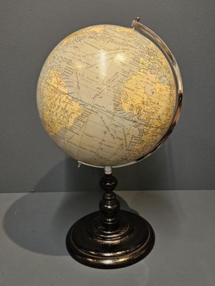 10" Geographia Paper Mache Globe - Image 1