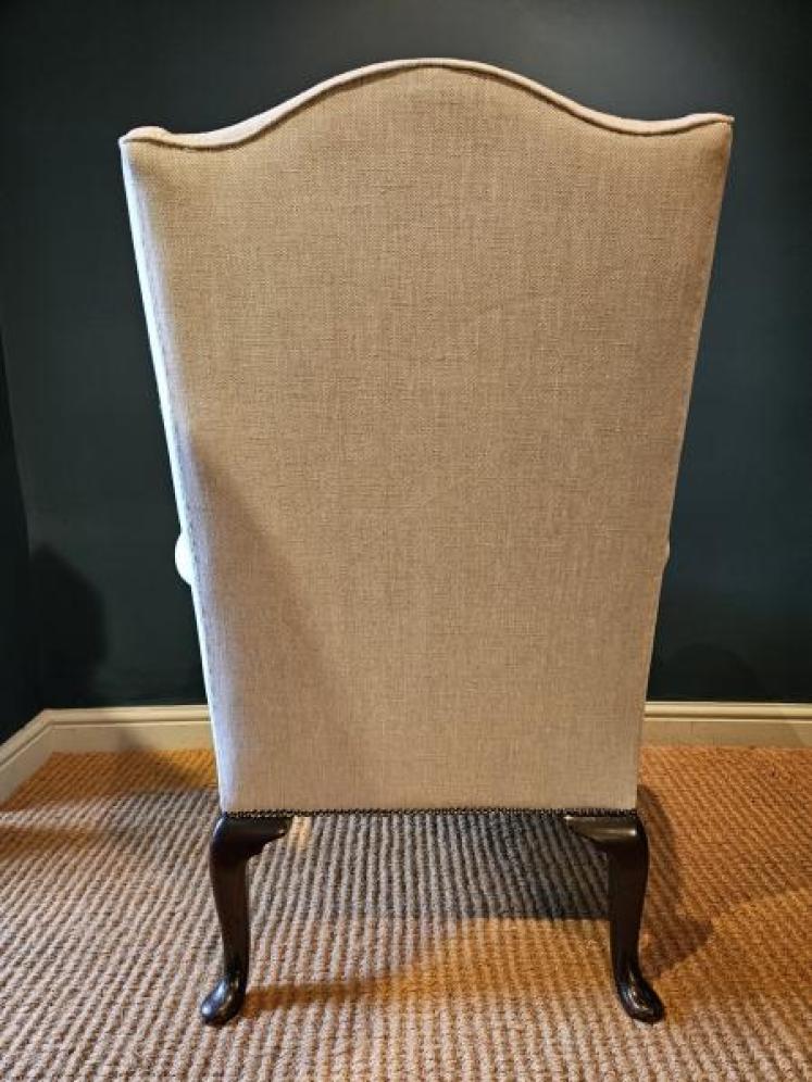 Superb Late Victorian Wing Back Arm Chair  - Image 6