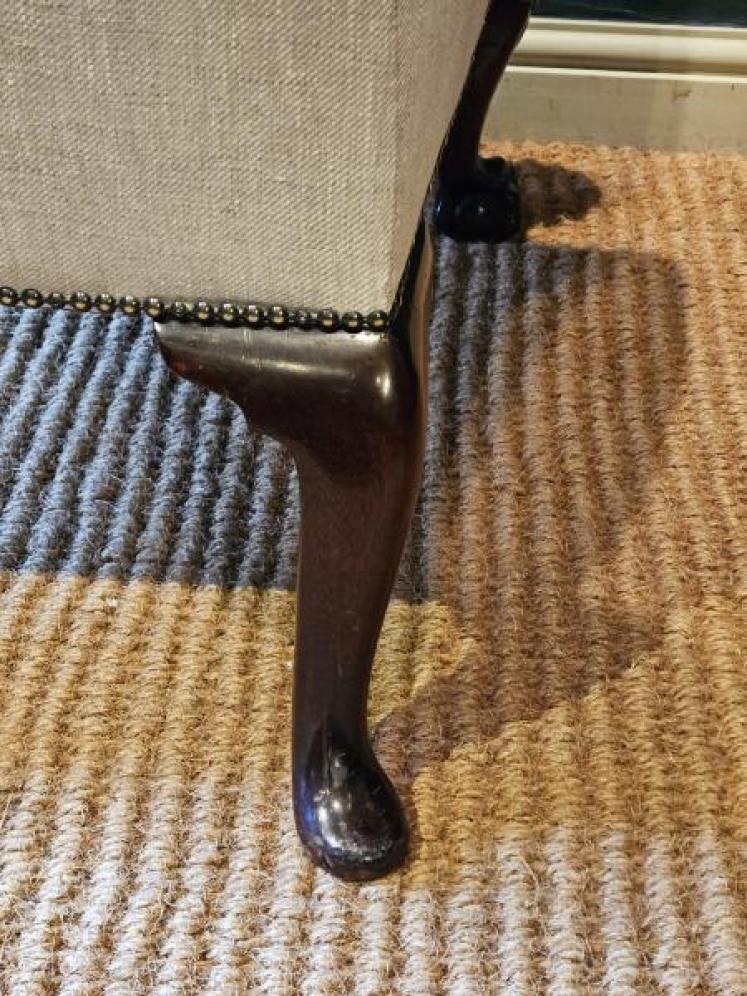 Superb Late Victorian Wing Back Arm Chair  - Image 7
