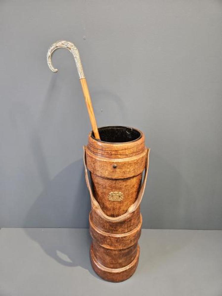 1920's Leather Cordite Carrier - Image 4