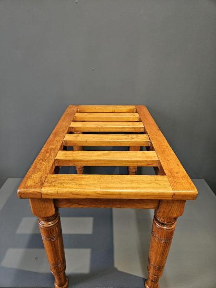 Substantial Victorian Ash Luggage Stand  - Image 4