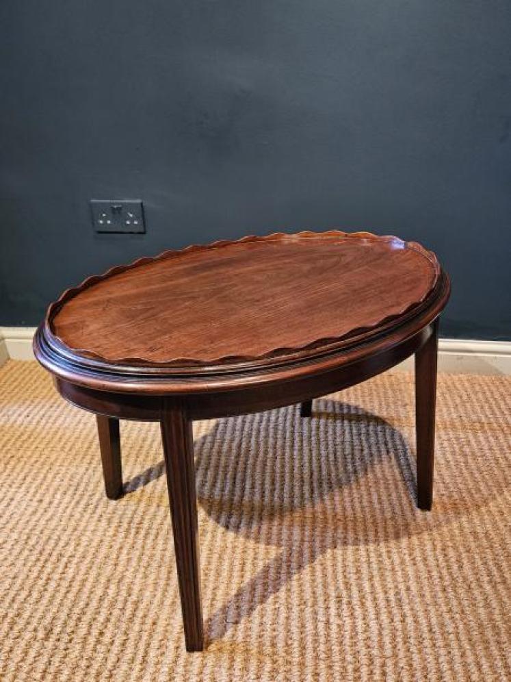 Fine Quality Victorian Mahogany Tray Top Coffee Table  - Image 6