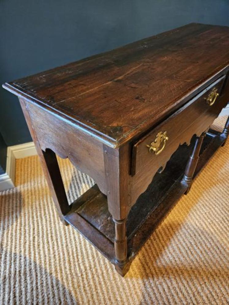 George II Oak Open Pot Board Dresser - Image 6