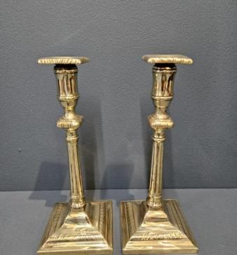 Georgian Brass Candlesticks