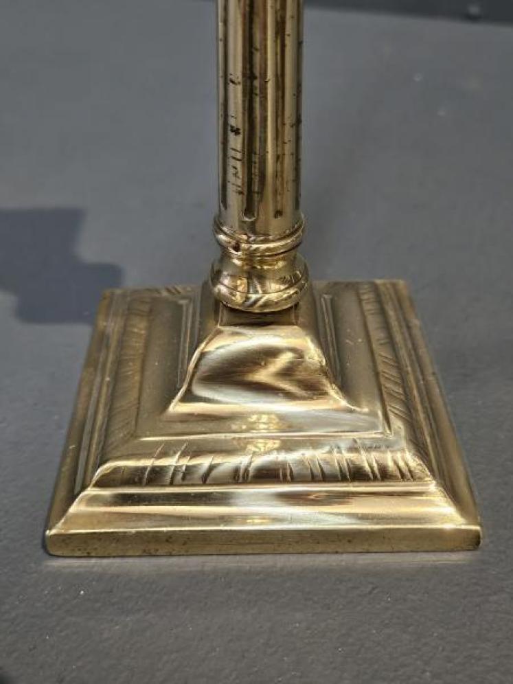 Georgian Brass Candlesticks - Image 4