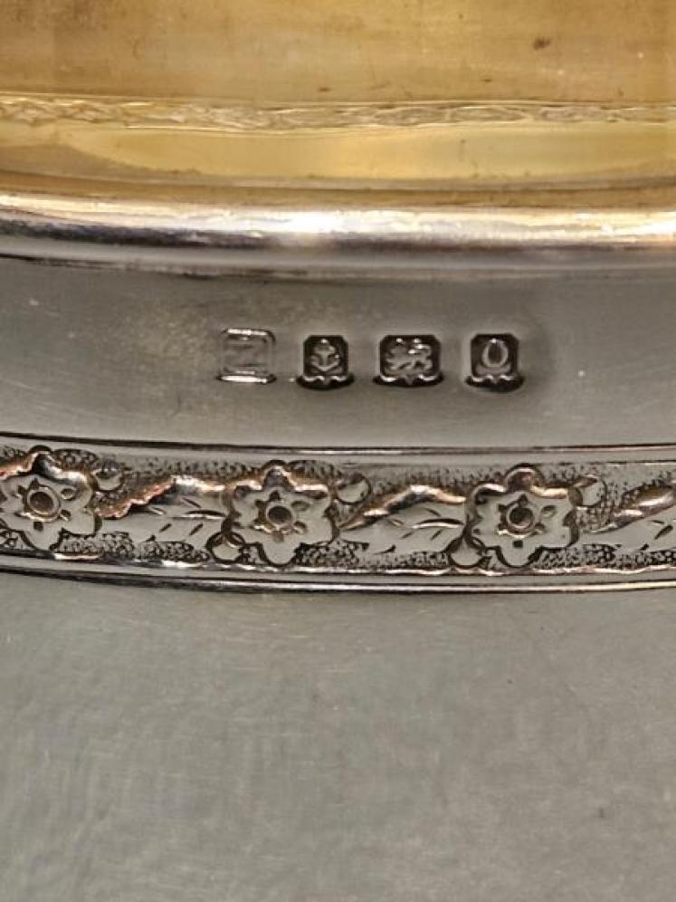 Silver and Crystal Hip Flask - Image 5