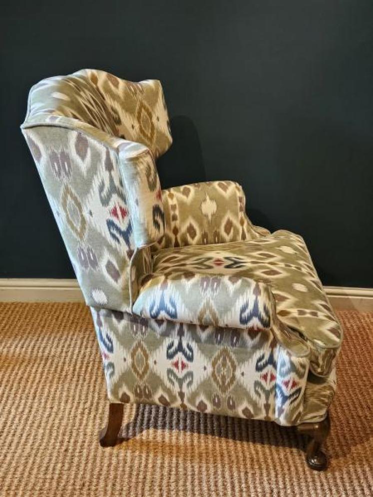 Late Victorian Wing Back Arm Chair - Image 2