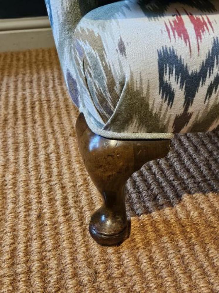 Late Victorian Wing Back Arm Chair - Image 4