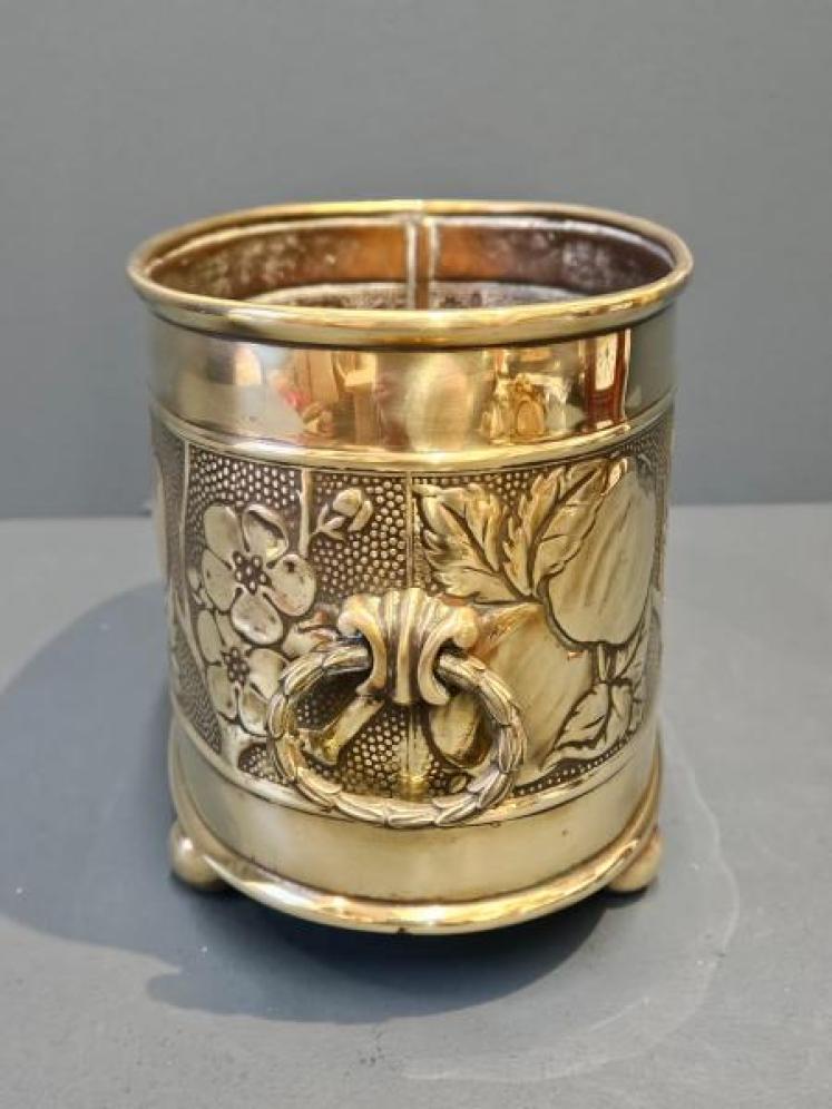 Arts and Crafts Brass Planter - Image 5