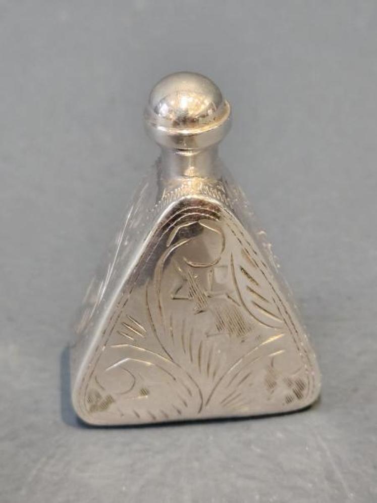 Small Silver Cologne Bottle - Image 1