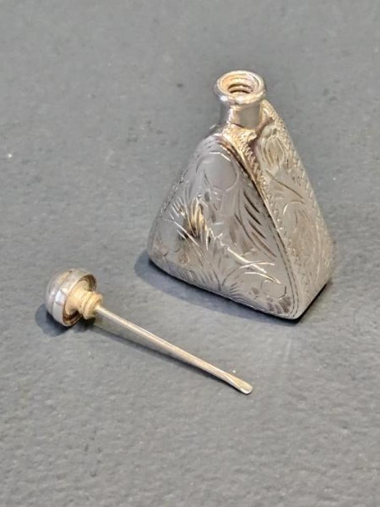 Small Silver Cologne Bottle - Image 2
