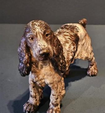Cold Painted Bronze Spaniel