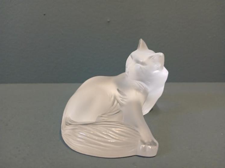 Lalique Opalescent 'Happy Cat'  - Image 3