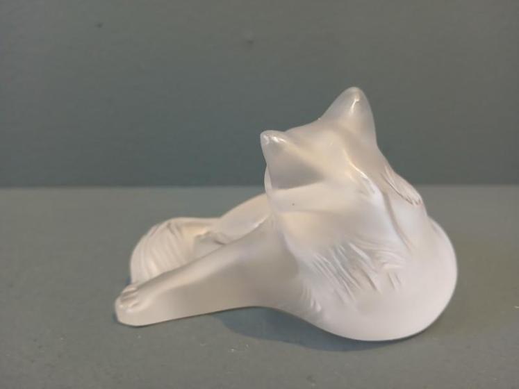 Lalique Opalescent 'Happy Cat'  - Image 4