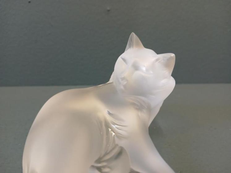 Lalique Opalescent 'Happy Cat'  - Image 6