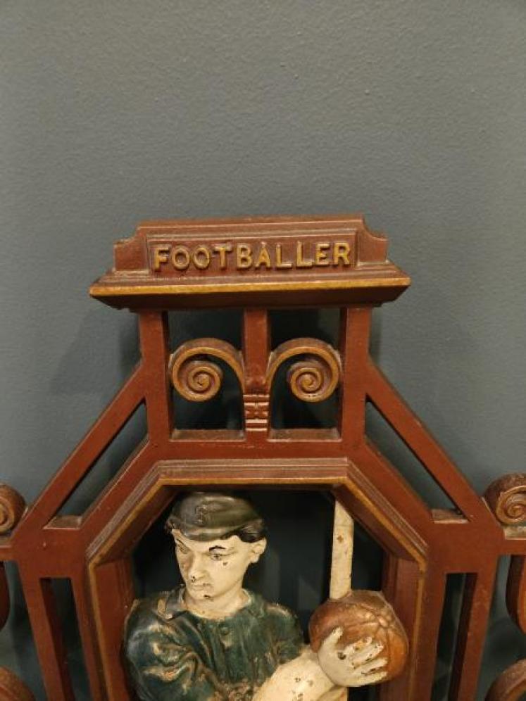 Unusual Edwardian 'Football' Cast Iron Stick Stand - Image 3