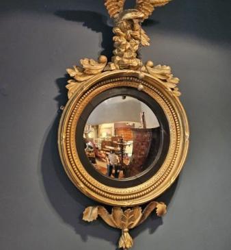 Regency Convex Mirror 