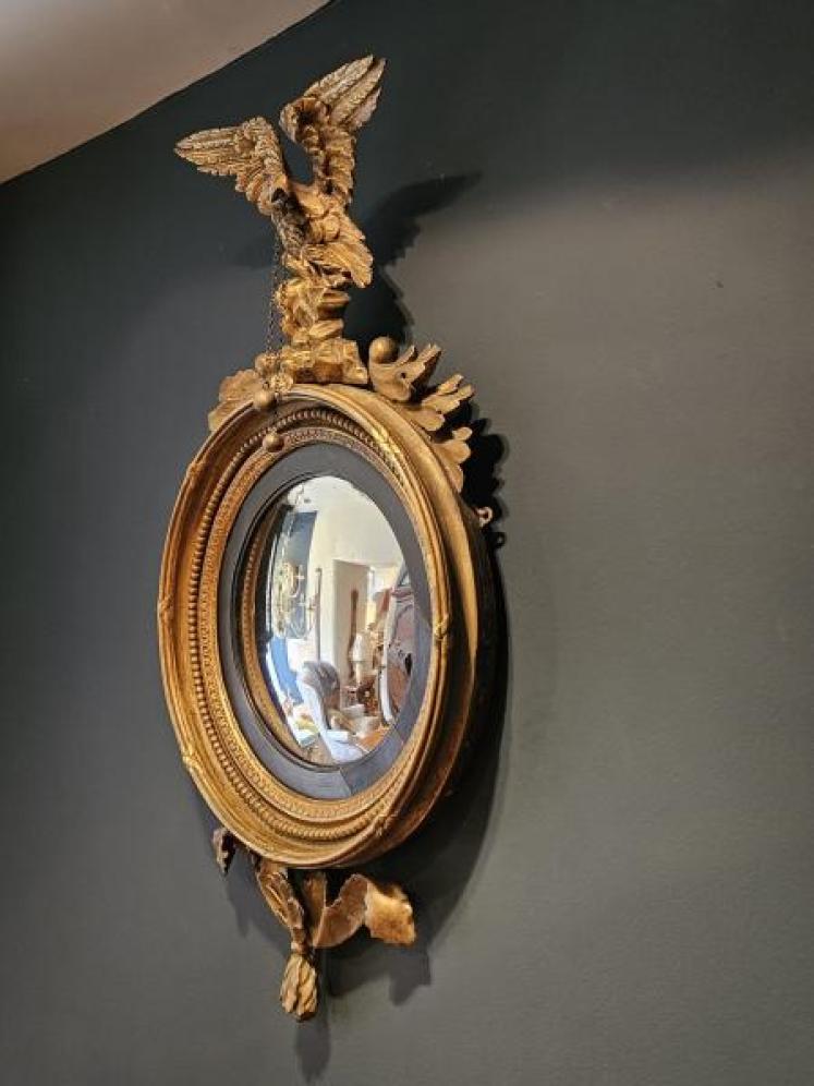 Regency Convex Mirror  - Image 3