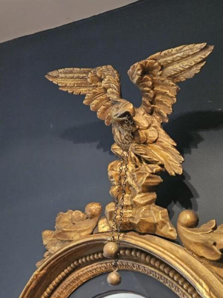 Regency Convex Mirror  - Image 4