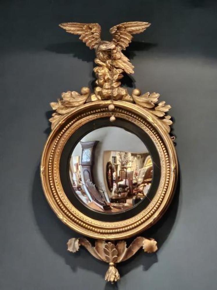 Regency Convex Mirror  - Image 6