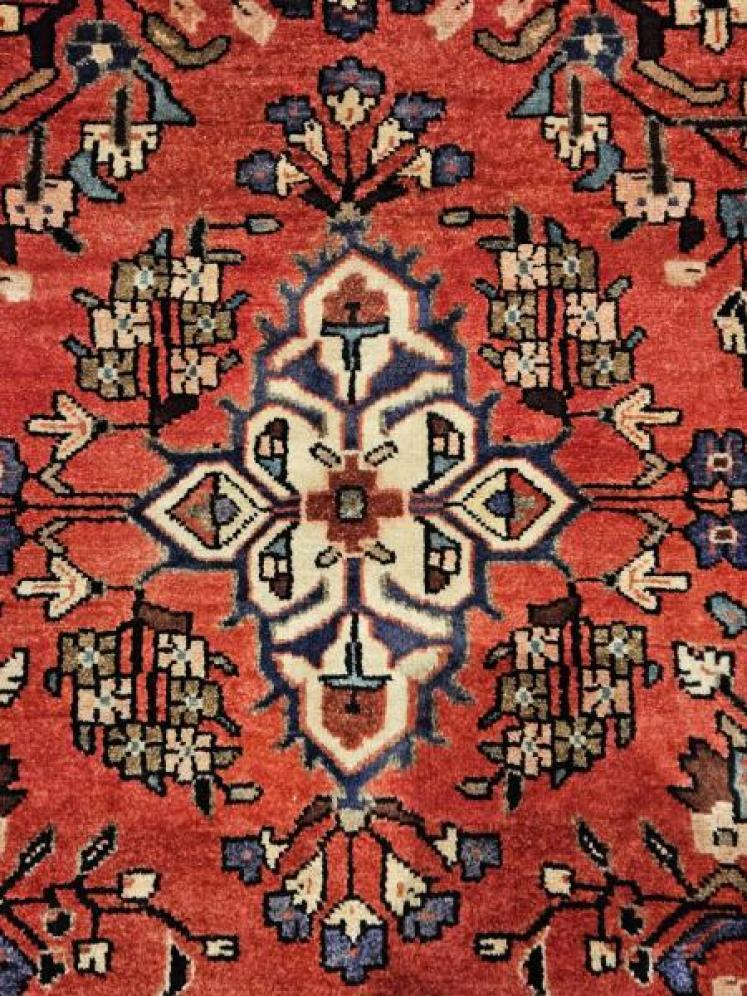 Superb 9' Persian Pure Wool Runner Rug - Image 2