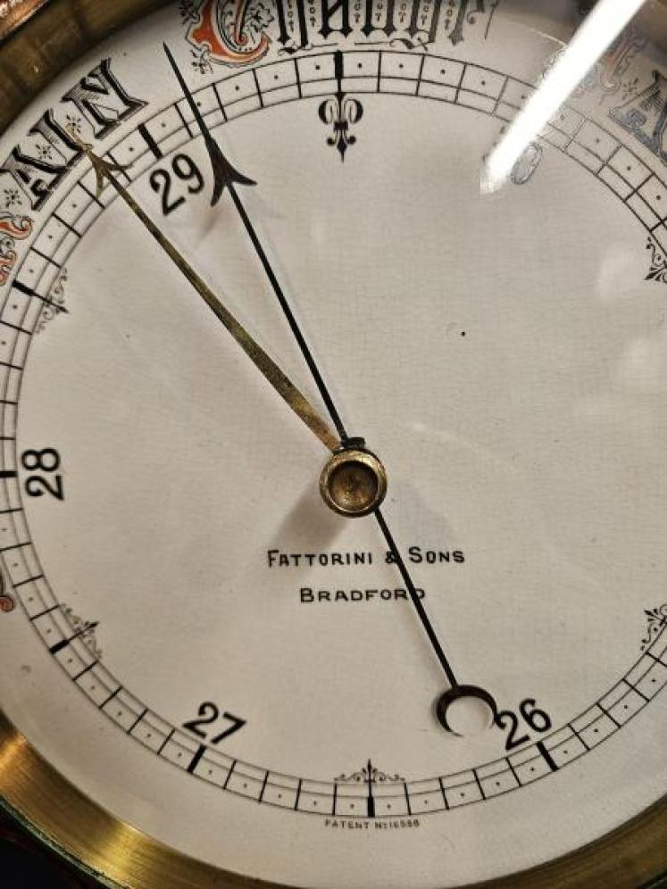 Victorian Oak Fattorini Of Bradford Barometer  - Image 3
