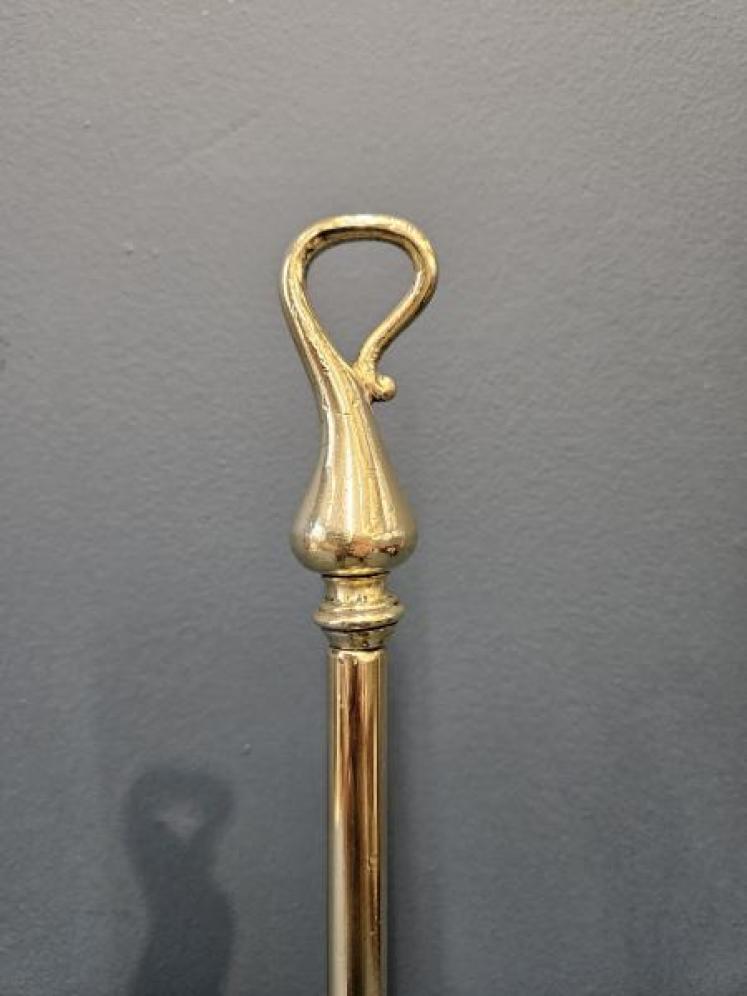 Superb Early Victorian Acanthus Leaf Boarder Brass Door Stop - Image 3