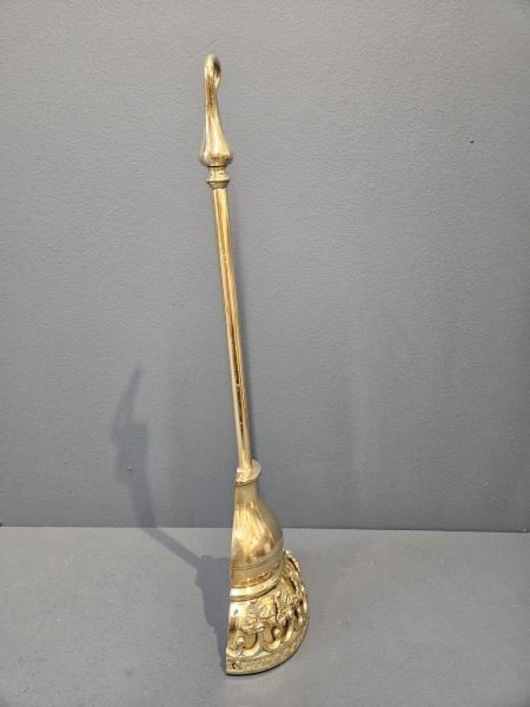 Superb Early Victorian Acanthus Leaf Boarder Brass Door Stop - Image 4