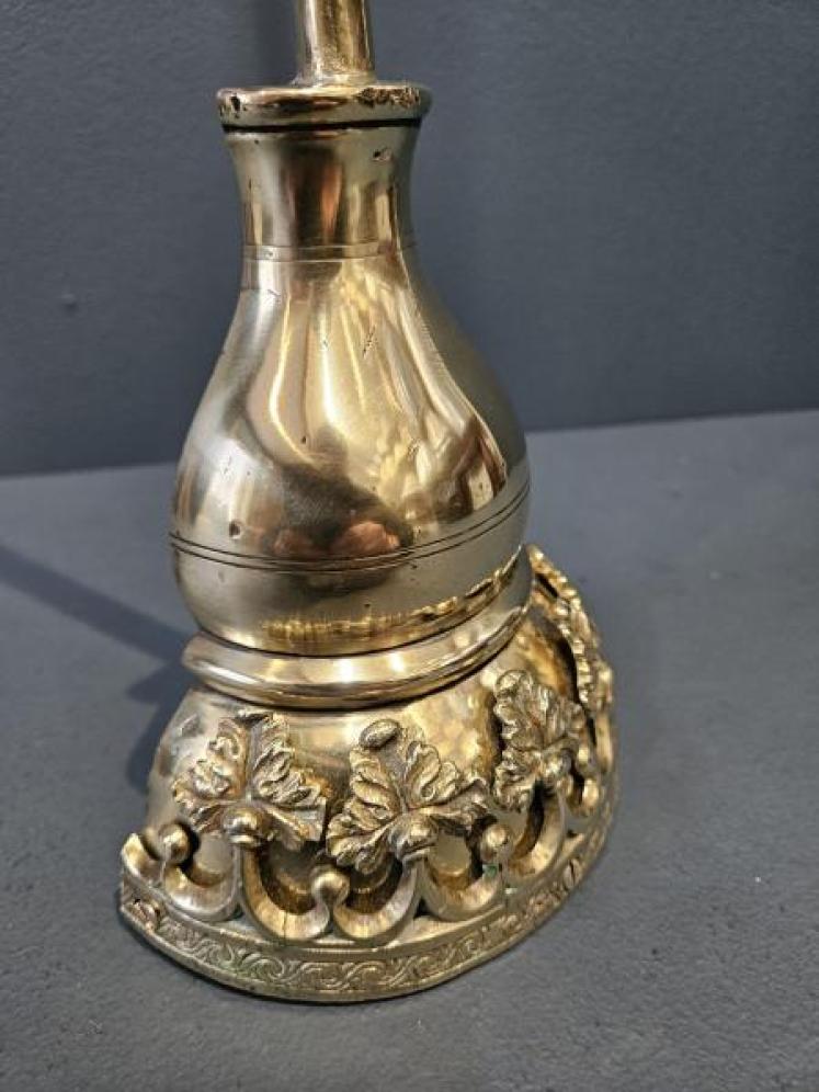 Superb Early Victorian Acanthus Leaf Boarder Brass Door Stop - Image 6
