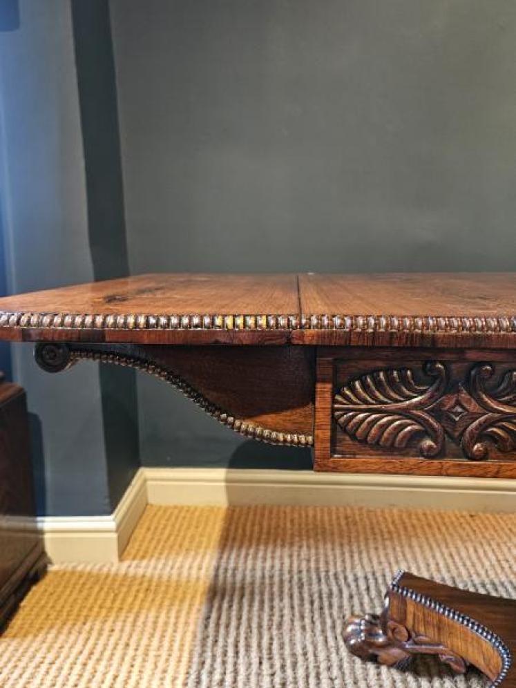 Outstanding Regency Rosewood Sofa Table - Image 2