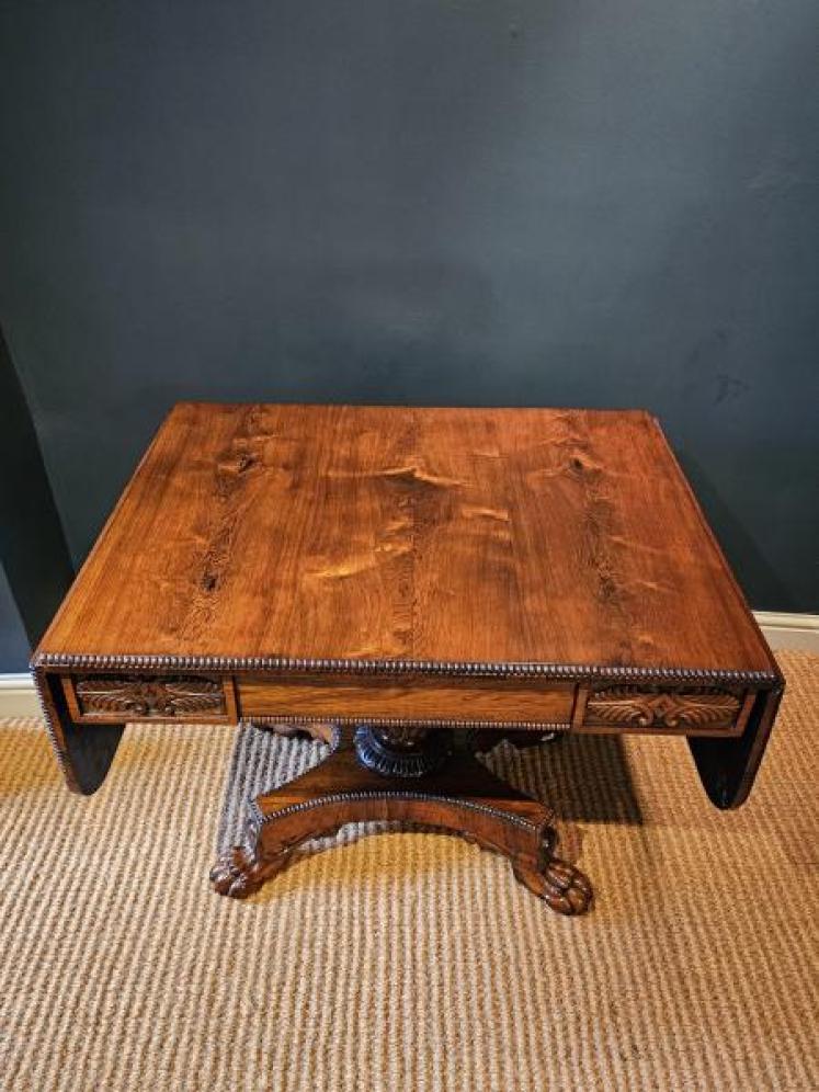 Outstanding Regency Rosewood Sofa Table - Image 5