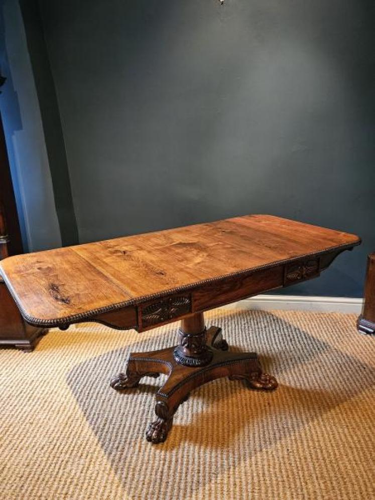 Outstanding Regency Rosewood Sofa Table - Image 6