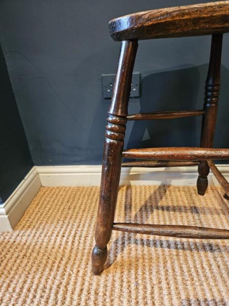 Unusual Pair of Victorian Ash Graduated Stools - Image 5