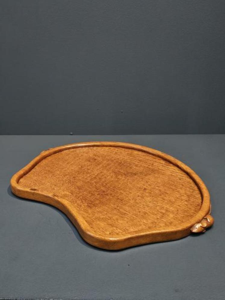 Superb 1950's Mouseman Kidney Shaped Tray - Image 6